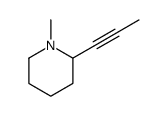 1-methyl-2-prop-1-ynylpiperidine结构式