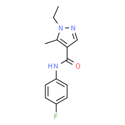 1H-Pyrazole-4-carboxamide,1-ethyl-N-(4-fluorophenyl)-5-methyl-(9CI) structure