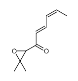 1-(3,3-dimethyloxiran-2-yl)hexa-2,4-dien-1-one Structure