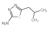 5-(2-methylpropyl)-1,3,4-thiadiazol-2-amine Structure
