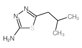 5-异丁基-[1,3,4]噻唑-2-胺结构式