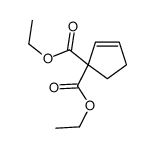 diethyl cyclopent-2-ene-1,1-dicarboxylate Structure