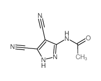 Acetamide,N-(4,5-dicyano-1H-pyrazol-3-yl)- Structure