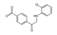 2-(2-chloroanilino)-1-(4-nitrophenyl)ethanone结构式