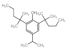 2,6-bis(2-methylpentan-2-yl)-4-propan-2-yl-phenol Structure