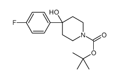 tert-Butyl 4-(4-fluorophenyl)-4-hydroxypiperidine-1-carboxylate structure