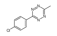 3-(4-chlorophenyl)-6-methyl-1,2,4,5-tetrazine Structure