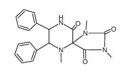 1,3,6-trimethyl-7,8-diphenyl-1,3,6,9-tetraaza-spiro[4.5]decane-2,4,10-trione Structure