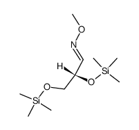 Propanal, 2,3-bis[(trimethylsilyl)oxy]-, O-methyloxime, (S)-结构式