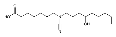 7-[cyano(4-hydroxynonyl)amino]heptanoic acid结构式