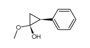 1-Methoxy-cis-2-phenylcyclopropanol Structure