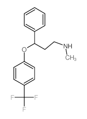 N-methyl-3-phenyl-3-[4-(trifluoromethyl)phenoxy]propan-1-amine结构式