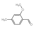 2-甲氧基-4-甲基苯甲醛结构式