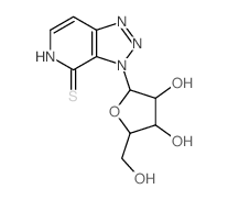 4H-1,2,3-Triazolo[4,5-c]pyridine-4-thione,3,5-dihydro-3-b-D-ribofuranosyl-结构式