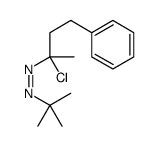 tert-butyl-(2-chloro-4-phenylbutan-2-yl)diazene Structure