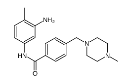 N-(4-甲基-3-氨基苯基)-4-(4-甲基哌嗪基甲基)苯甲酰胺结构式