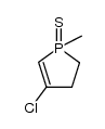 4-chloro-1-methyl-2,3-dihydro-1H-phosphole 1-sulfide结构式