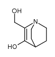 2-hydroxymethyl-3-hydroxy-Δ2-dehydroquinuclidine结构式