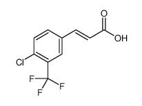4-Chloro-3-(trifluoromethyl)cinnamic acid structure