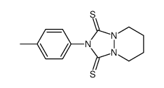 2-(4-methylphenyl)-5,6,7,8-tetrahydro-[1,2,4]triazolo[1,2-a]pyridazine-1,3-dithione结构式