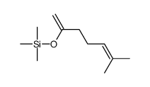 trimethyl(6-methylhepta-1,5-dien-2-yloxy)silane Structure