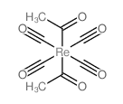 Rhenate (1-), diacetyltetracarbonyl-, hydrogen, (OC-6-22)- Structure