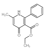 ethyl 6-methyl-4-oxo-2-phenyl-1H-pyridine-3-carboxylate结构式