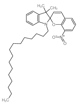 Spiro[2H-1-benzopyran-2,2-[2H]indole], 1-hexadecyl-1,3-dihydro-3,3-dimethyl-8-nitro- Structure