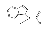 2,2-dimethylspiro[cyclopropane-3,1'-indene]-1-carbonyl chloride Structure