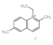Quinolinium,1-ethyl-2,6-dimethyl-, iodide (1:1)结构式