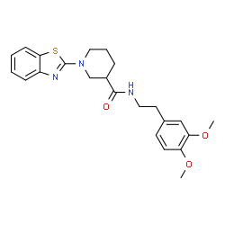 3-Piperidinecarboxamide,1-(2-benzothiazolyl)-N-[2-(3,4-dimethoxyphenyl)ethyl]-(9CI) picture