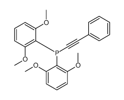 bis(2,6-dimethoxyphenyl)-(2-phenylethynyl)phosphane Structure