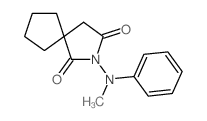 2-Azaspiro[4.4]nonane-1,3-dione,2-(methylphenylamino)-结构式