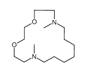 7,15-dimethyl-1,4-dioxa-7,15-diazacycloheptadecane结构式