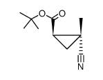 tert-butyl 2-cyano-2-methylcyclopropanecarboxylate Structure