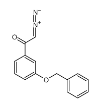 2-diazonio-1-(3-phenylmethoxyphenyl)ethenolate Structure