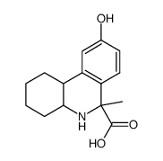 9-hydroxy-6-methyl-1,2,3,4,4a,5,6,10b-octahydro-phenanthridine-6-carboxylic acid结构式