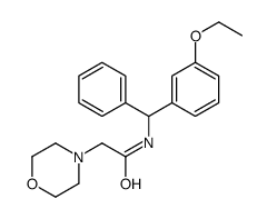 N-[(3-ethoxyphenyl)-phenylmethyl]-2-morpholin-4-ylacetamide结构式