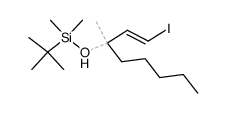 (1E)-(3RS)-3-tert-butyldimethylsilyloxy-1-iodo-3-methyl-1-octene结构式