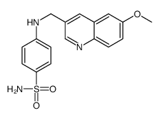 4-[(6-methoxyquinolin-3-yl)methylamino]benzenesulfonamide Structure