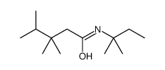 3,3,4-trimethyl-N-(2-methylbutan-2-yl)pentanamide结构式