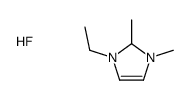 1-ethyl-2,3-dimethyl-1,2-dihydroimidazol-1-ium,fluoride Structure