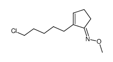1-methoximino-2-(5 -chloropentyl)-2-cyclopentene Structure