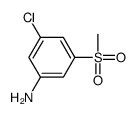3-chloro-5-methylsulfonylaniline Structure