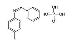 N-(4-methylphenyl)-1-phenylmethanimine,phosphoric acid Structure