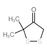 3,3-dimethyldithiolan-4-one structure