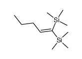 1,1-Bis(trimethylsilyl)-1-penten结构式