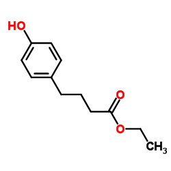 Ethyl 4-(4-hydroxyphenyl)butanoate Structure