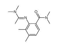 2-[1-Dimethylamino-eth-(E)-ylideneamino]-3,4,N,N-tetramethyl-benzamide结构式