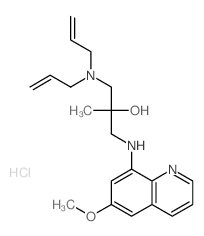 1-(diprop-2-enylamino)-3-[(6-methoxyquinolin-8-yl)amino]-2-methyl-propan-2-ol Structure